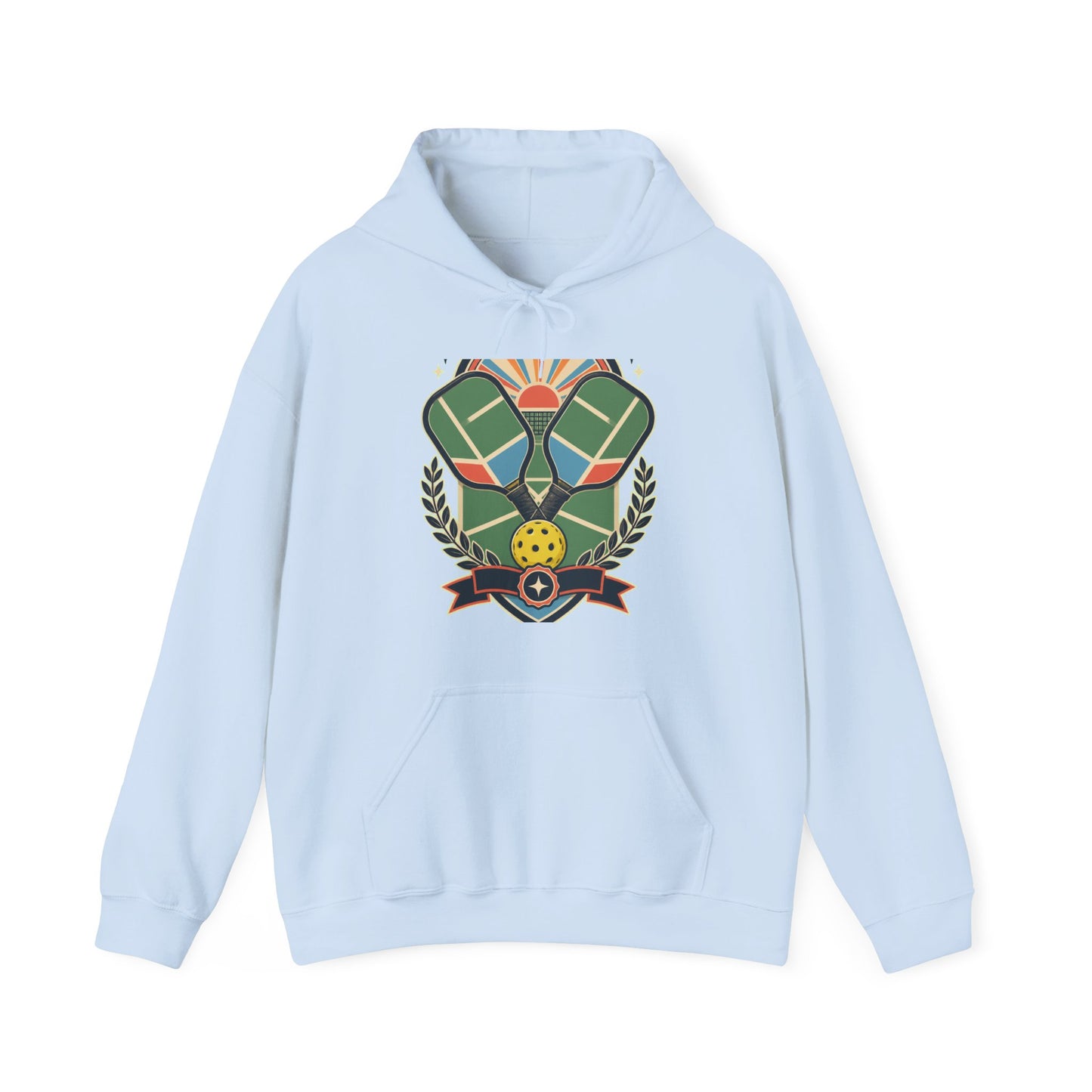 Retro Pickleball Court Club Sport Hoodie