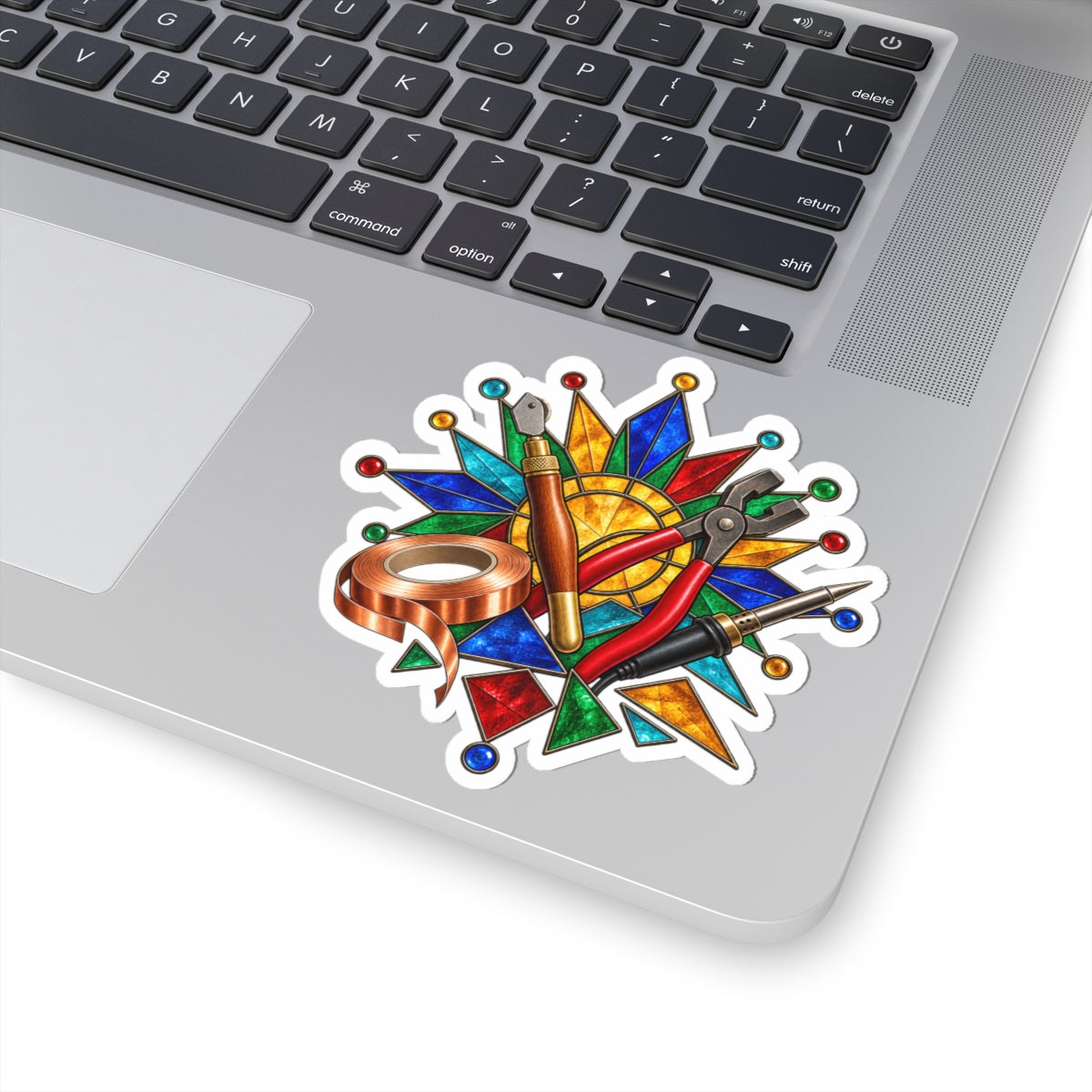 Stained Glass Workshop Tools Sticker