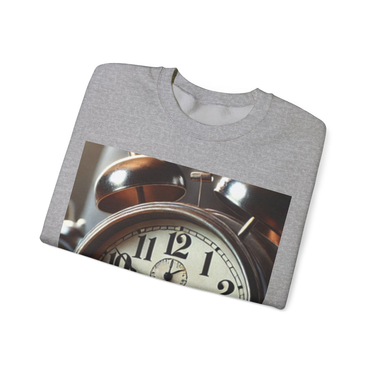 Vintage Alarm Clock Morning Routine Soft Sweatshirt
