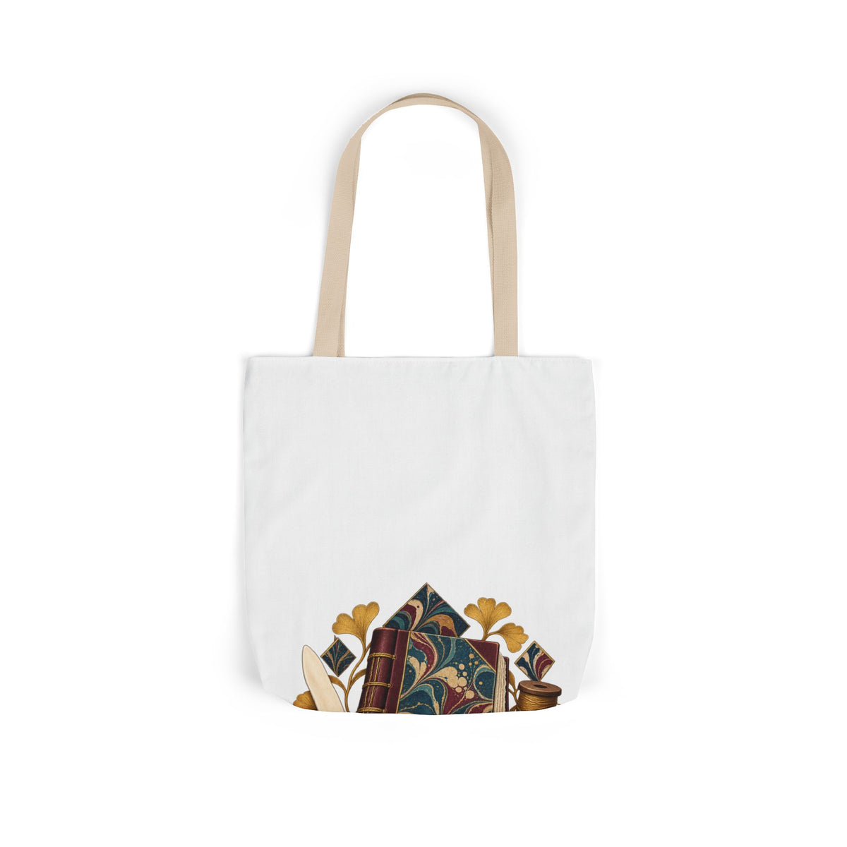 Traditional Marbled Bookbinding Workshop Tote Bag