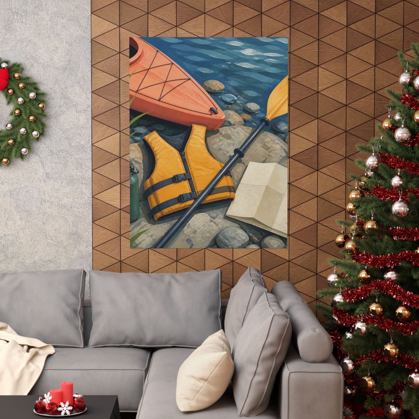 Calm Kayaking Adventure Art Poster