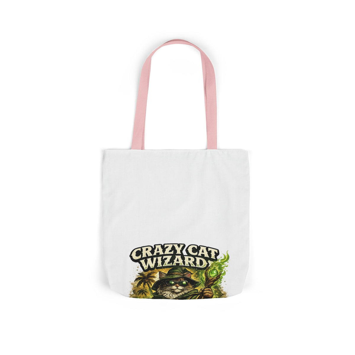 Crazy Cat Wizard Funny Fantasy Magic Tote Bag