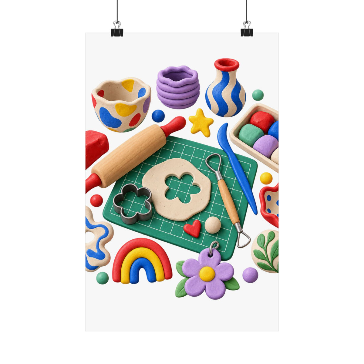 Miniature Clay Sculpting Workshop Poster