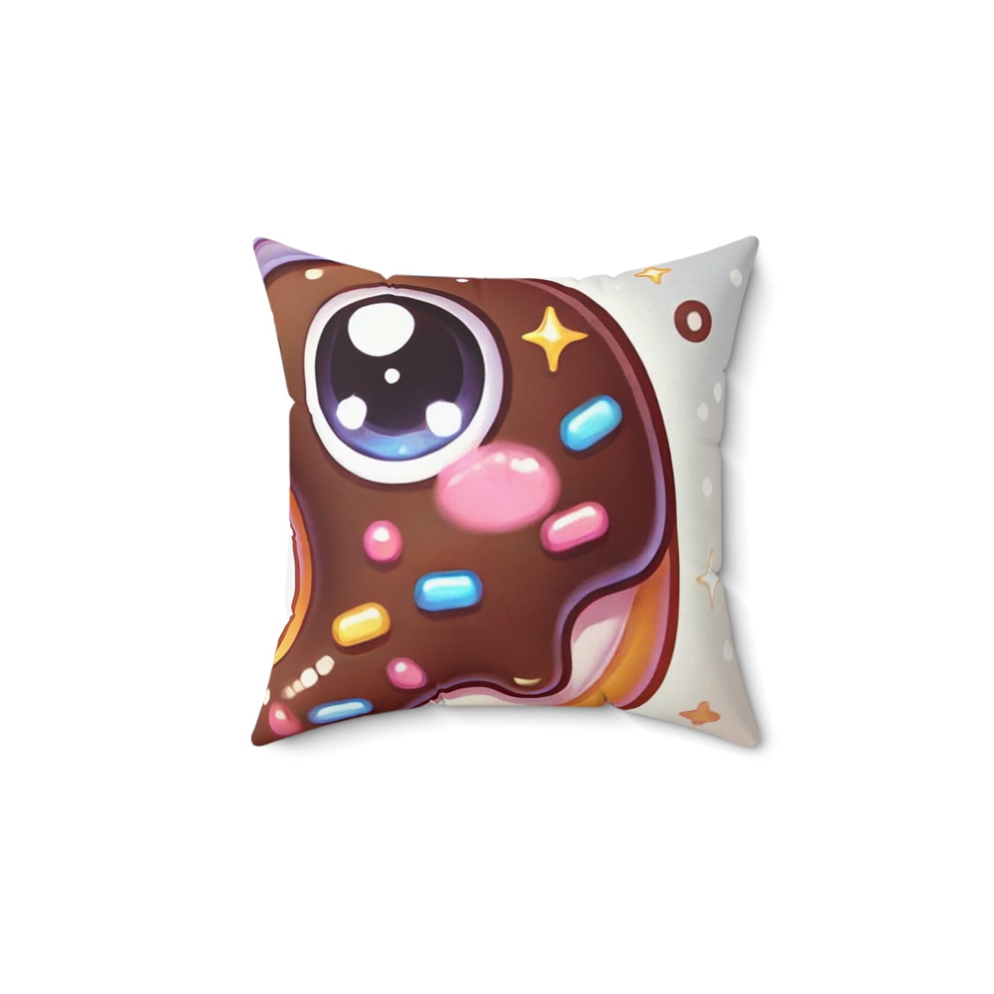 Kawaii Chocolate Donut Cute Dessert Decorative Pillow