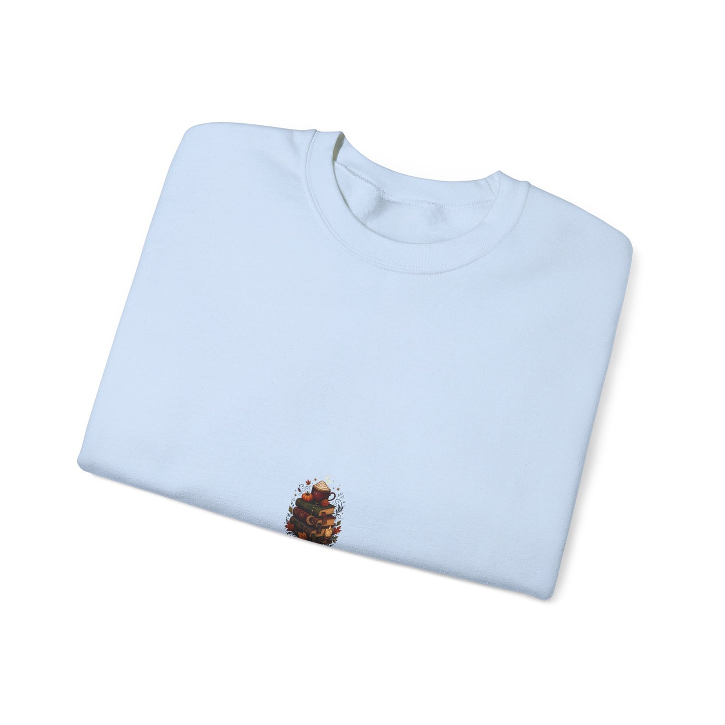 Autumn Library Latte Stack Book Lover Sweatshirt