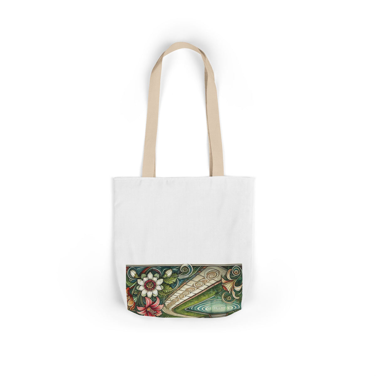 Botanical Gazebo Garden Art Nouveau Canvas Tote Bag