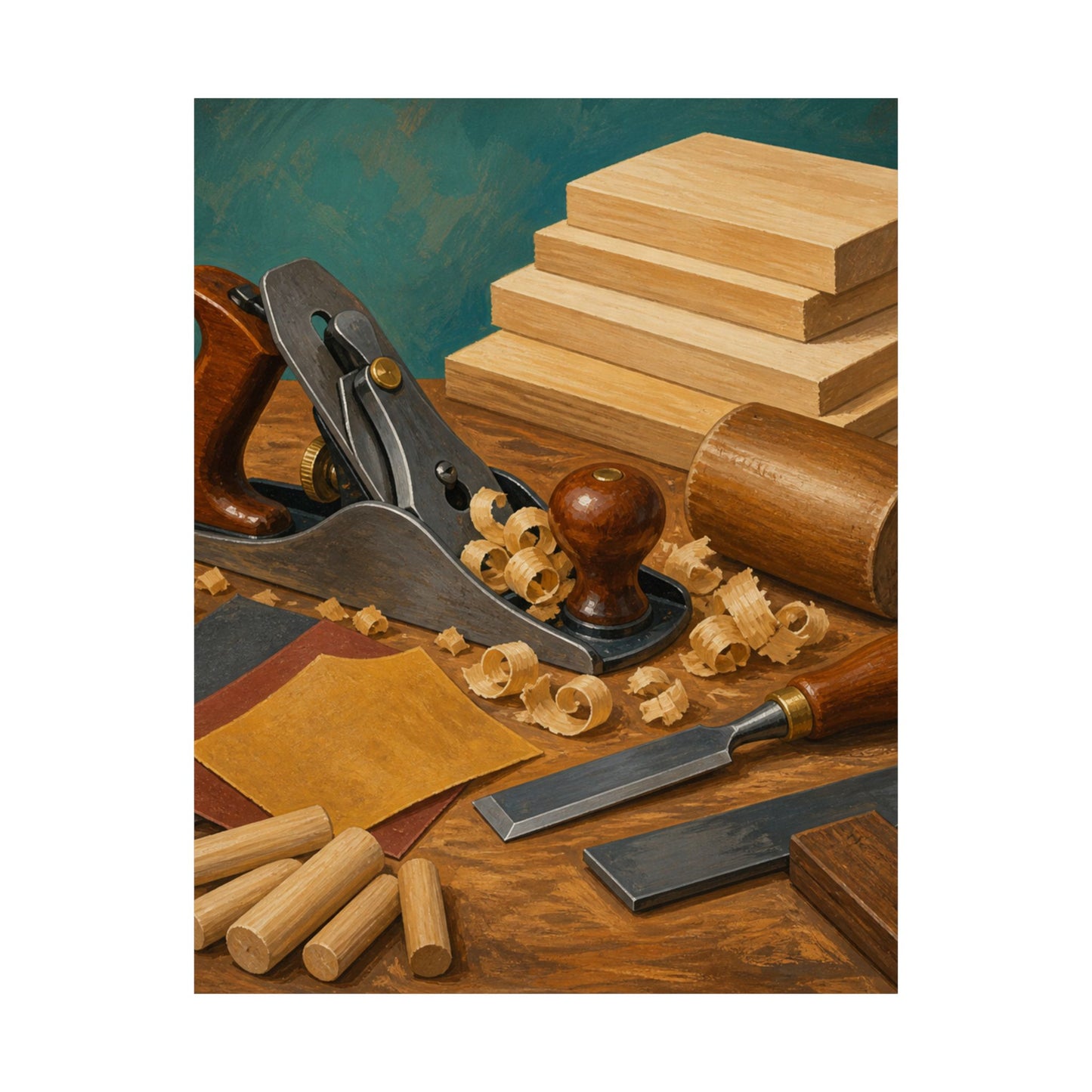 Classic Woodworking Tools Hobby Poster