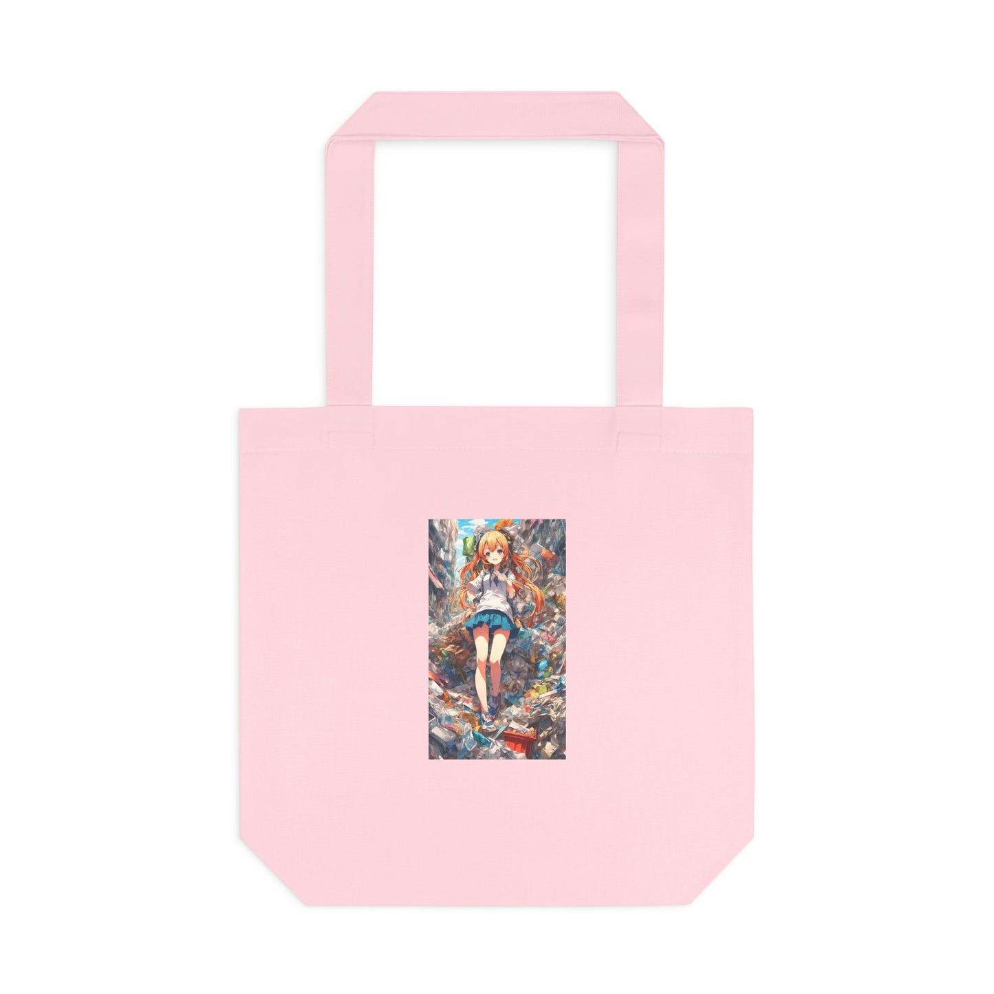 Recycling Rescue Anime Heroine Eco Street Art Tote Bag
