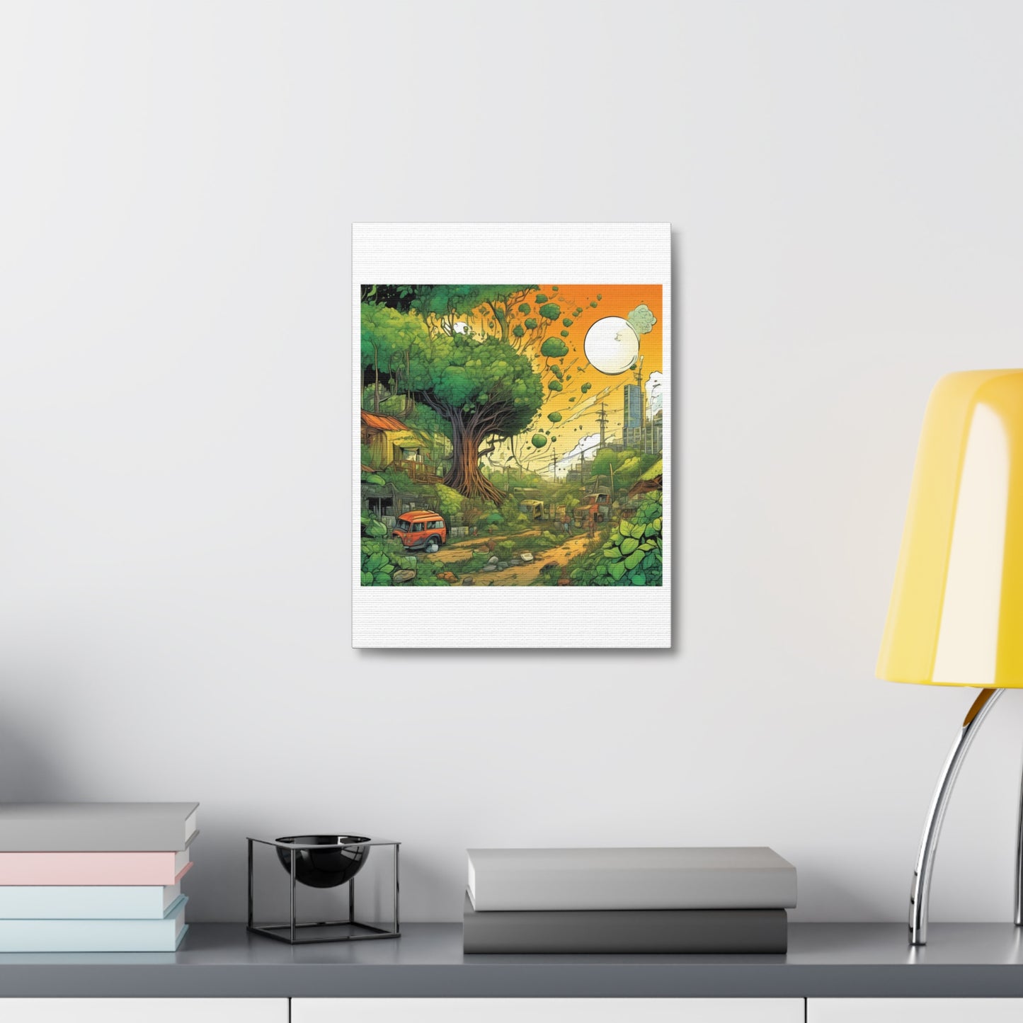 Cottage Road Landscape Nature Gift Art Canvas
