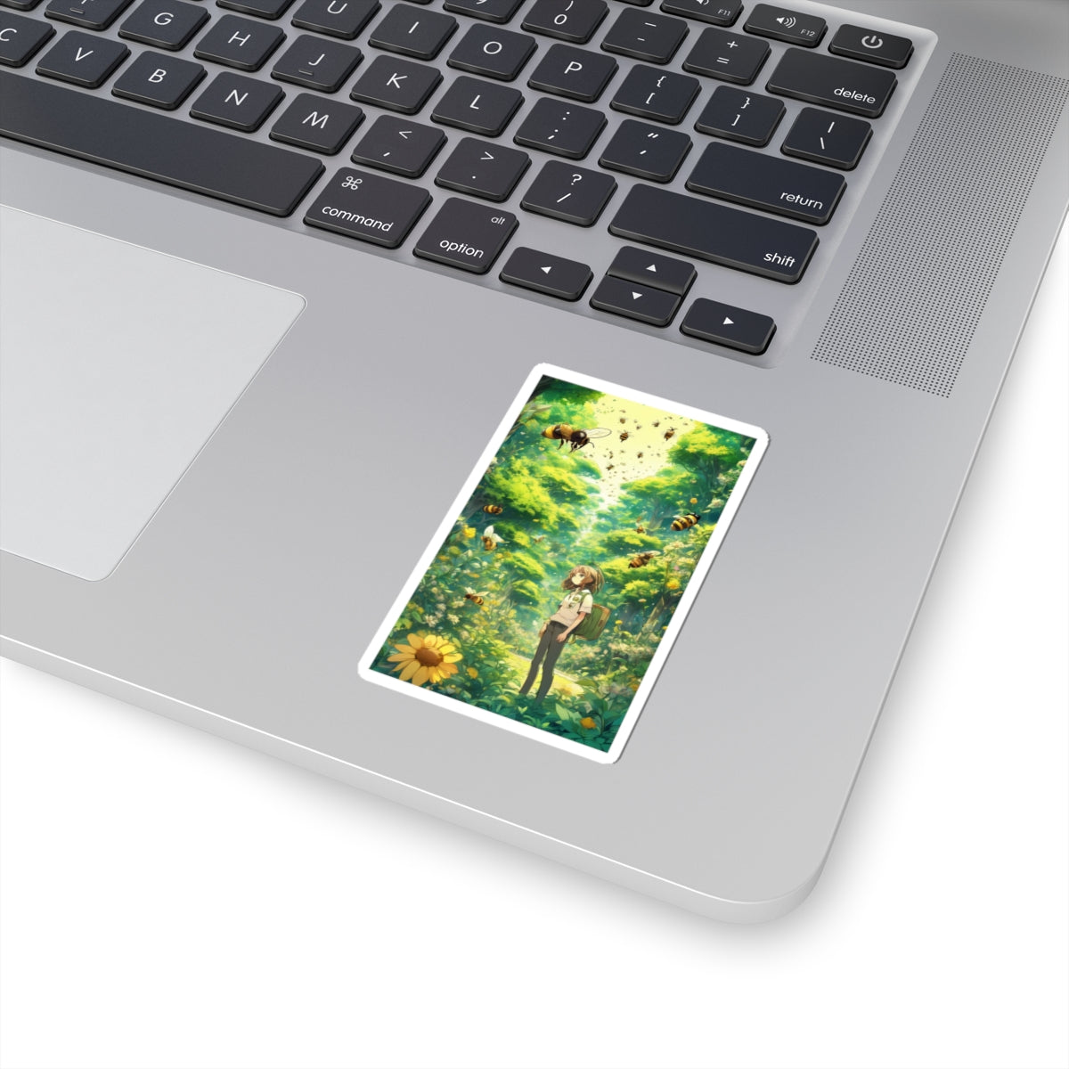 Bee Garden Explorer Anime Nature Art Sticker