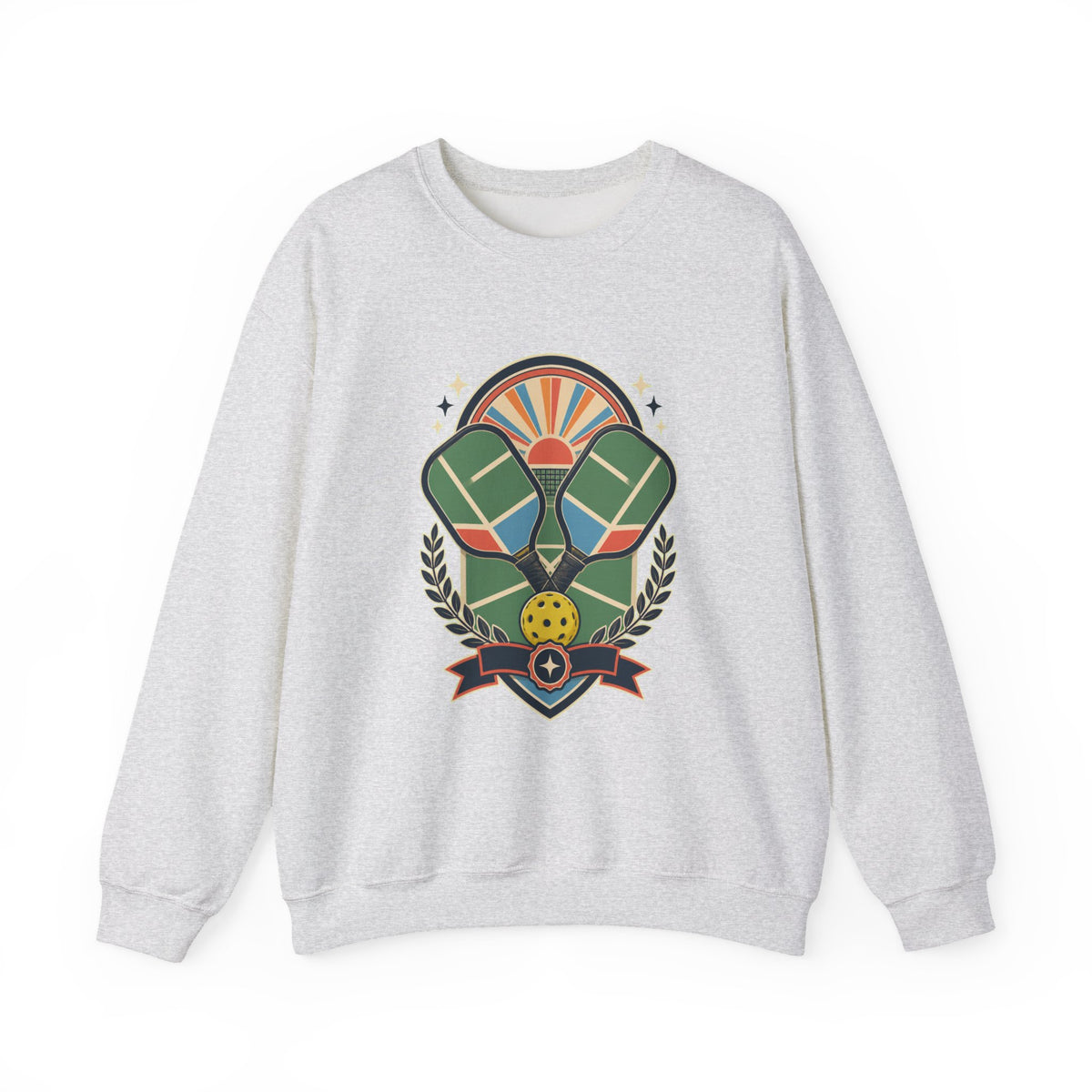 Retro Pickleball Court Club Sport Sweatshirt