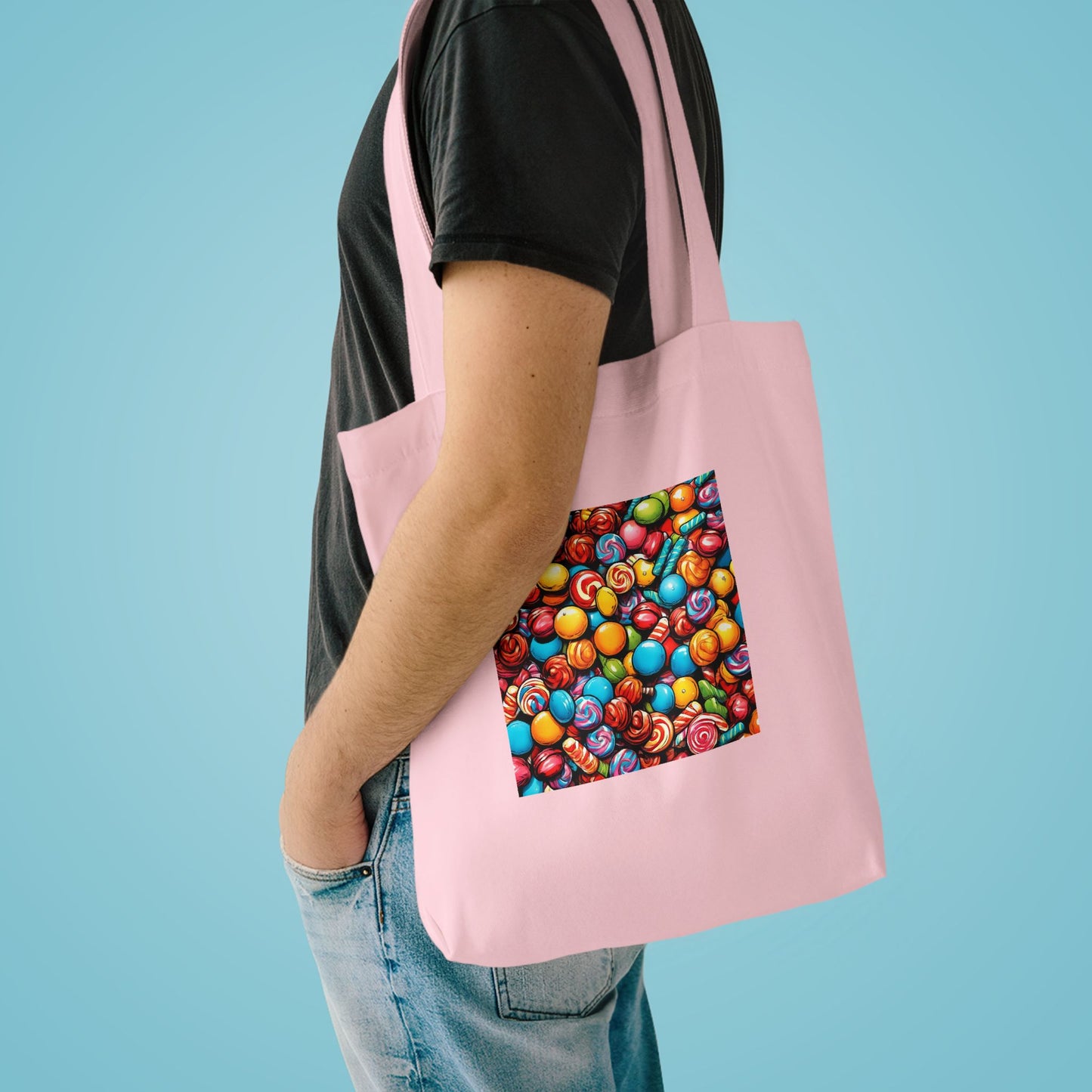 Colorful Candy Pattern Sweets Gift Art Tote Bag