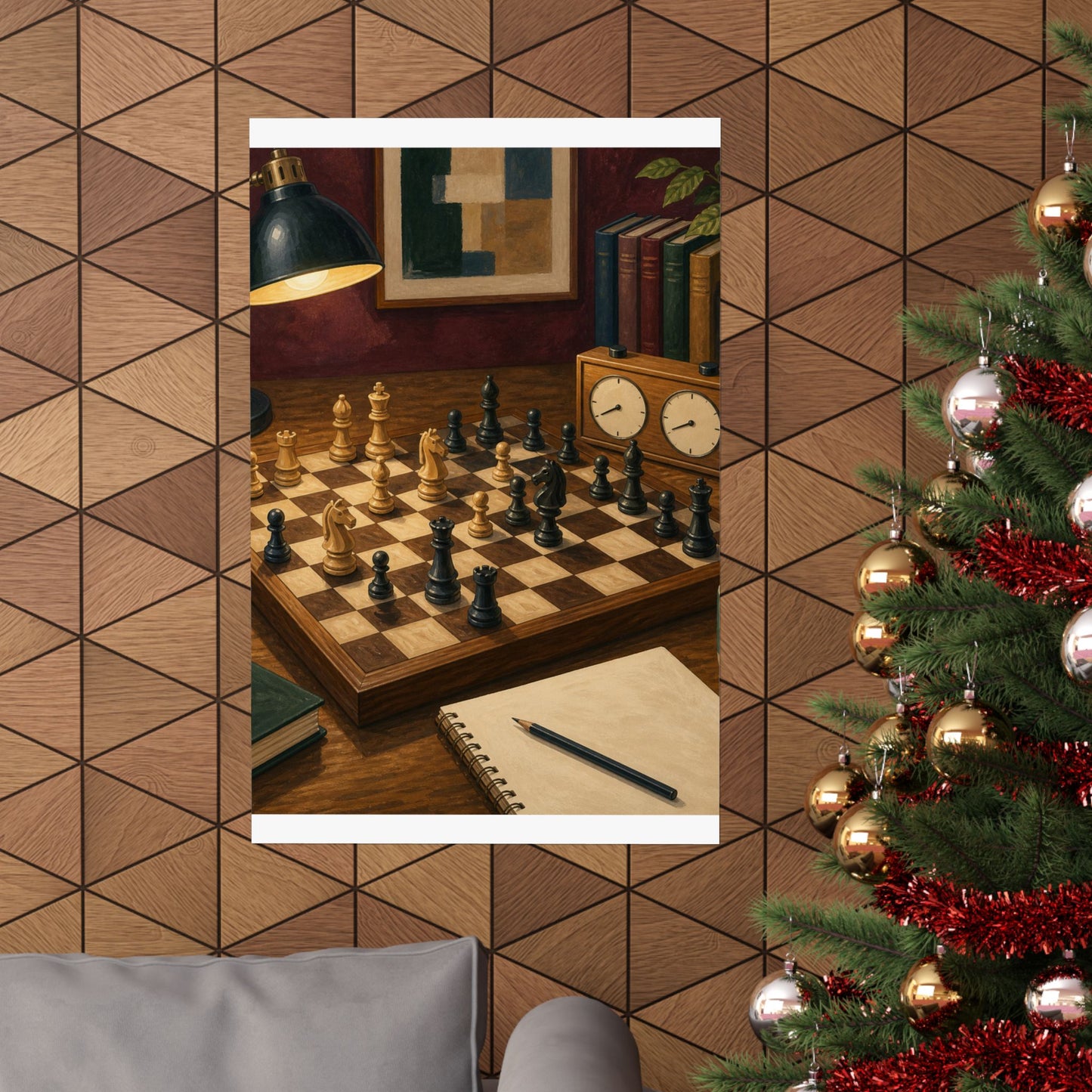 Cozy Chess Strategy Game Hobby Poster