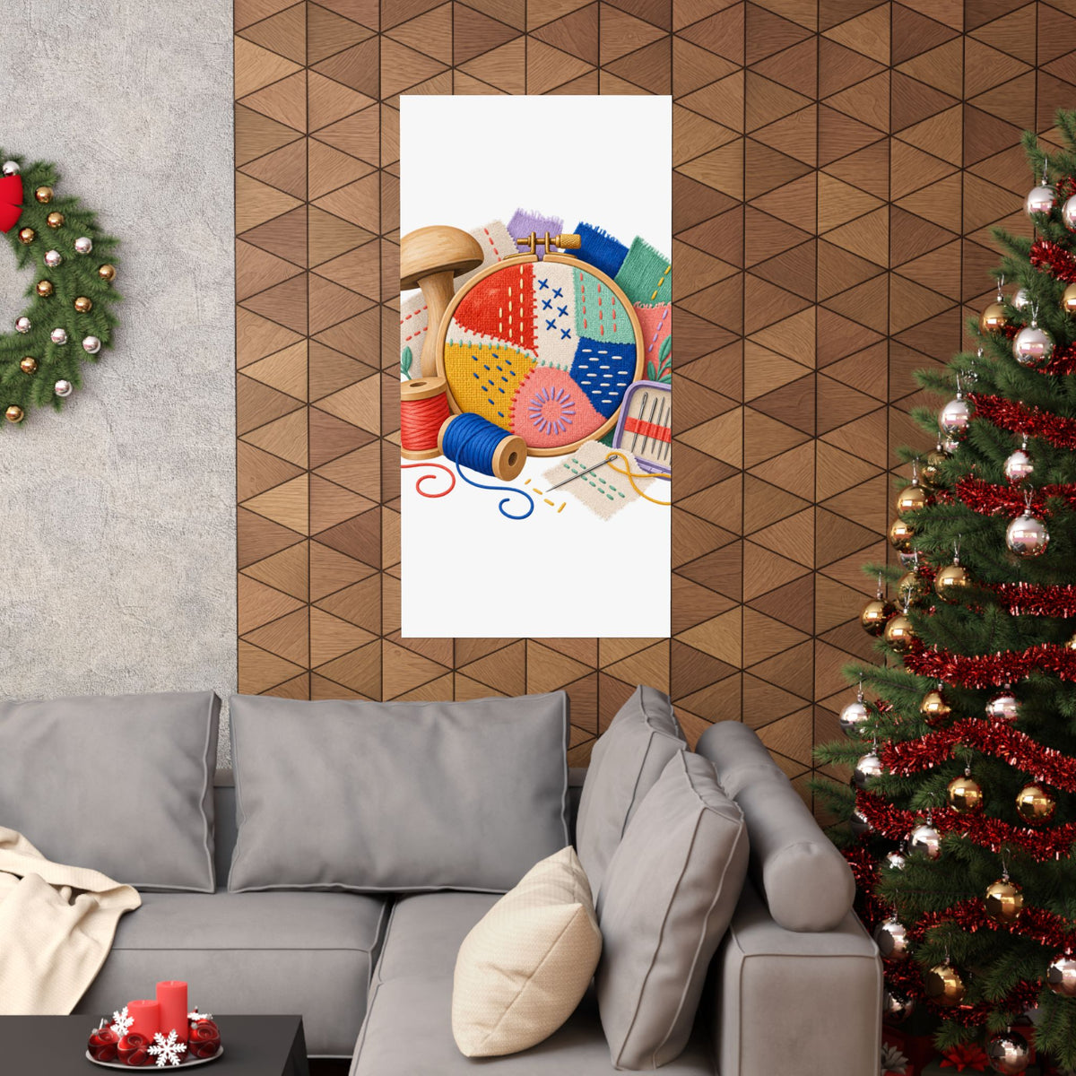 Colorful Visible Mending Workshop Poster