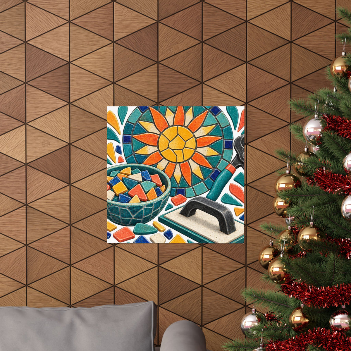 Sunburst Mosaic Making Workshop Poster