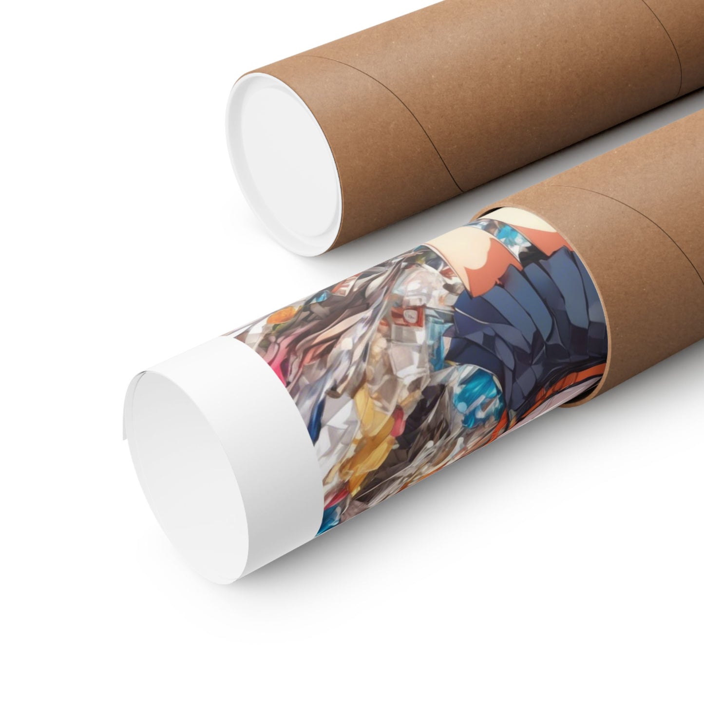 Recycling Day Anime Schoolgirl Eco Street Art Poster