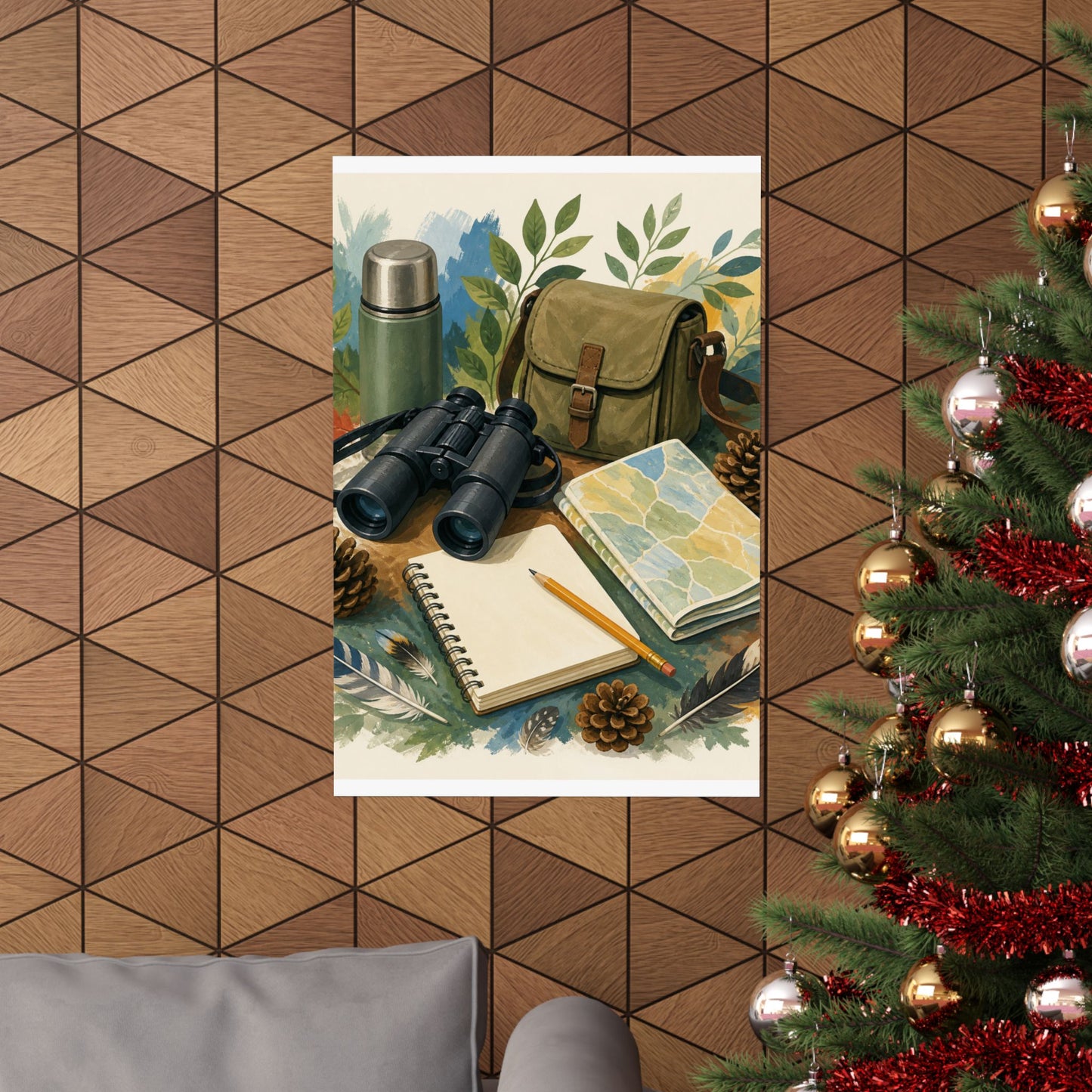 Peaceful Birdwatching Hobby Art Poster