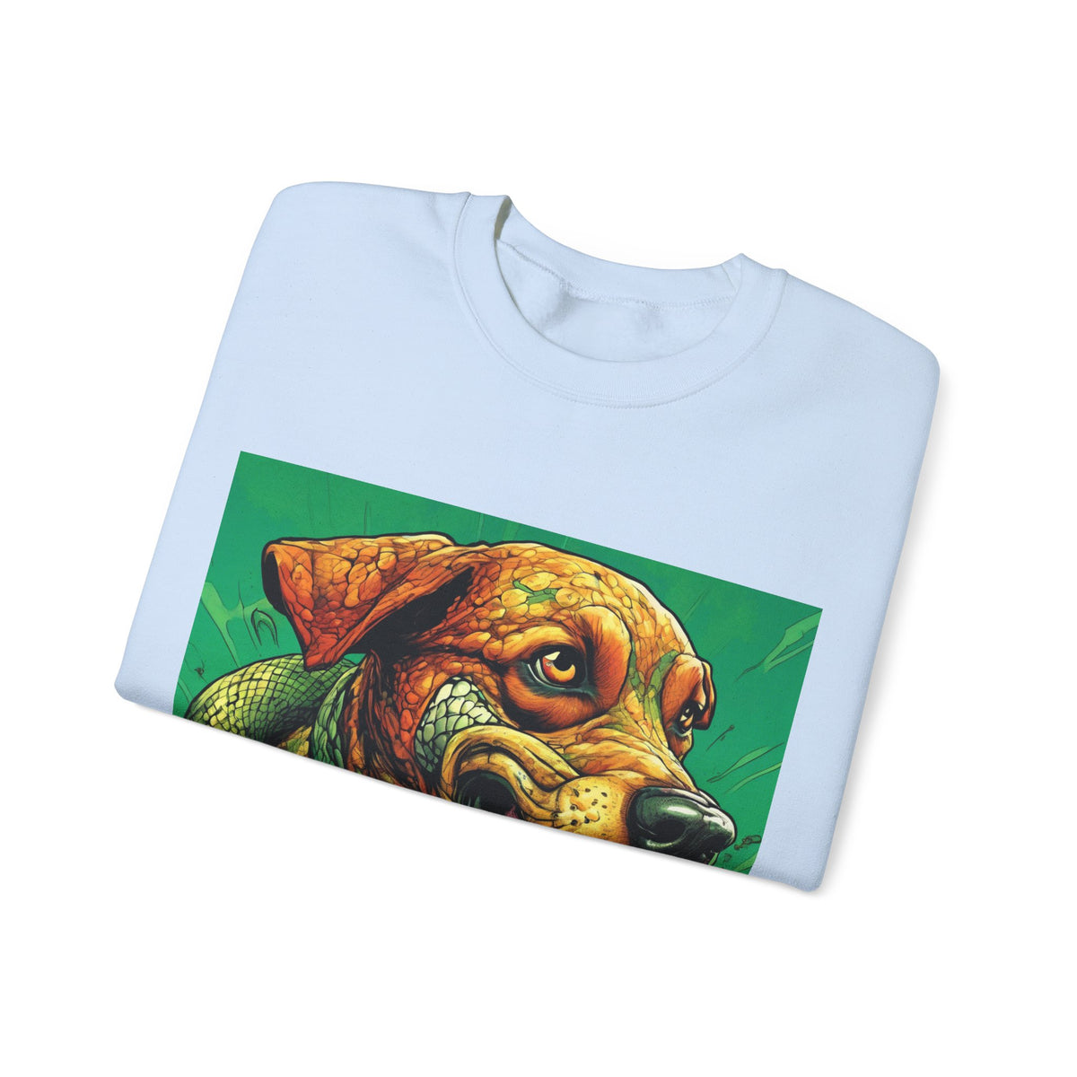 Serpent Guardian Dog Bold Fantasy Art Sweatshirt