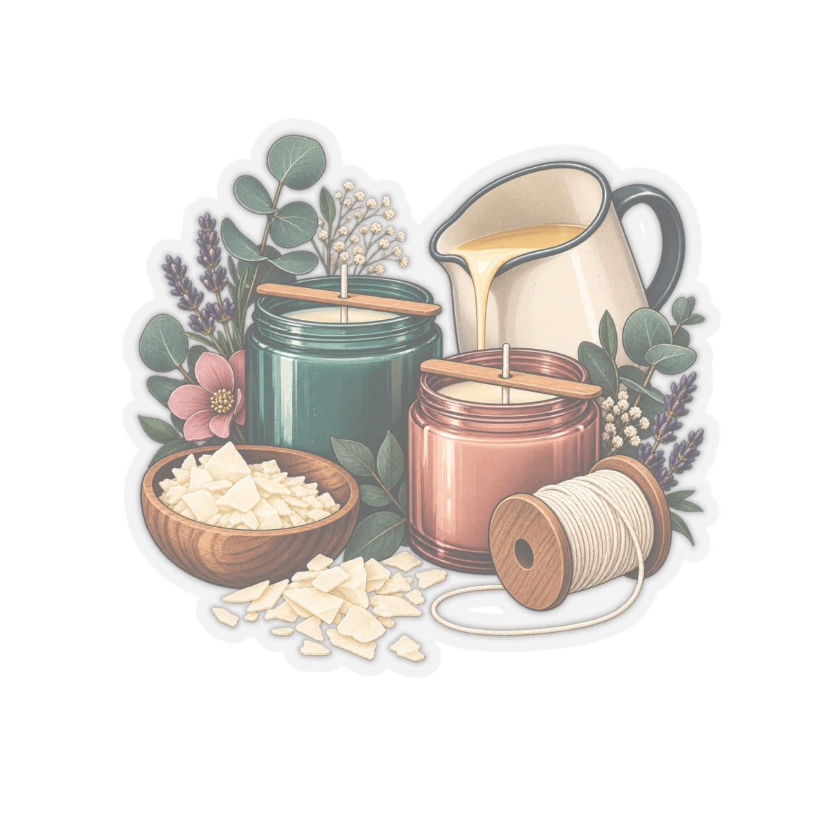 Artisan Candle Making Workshop Sticker
