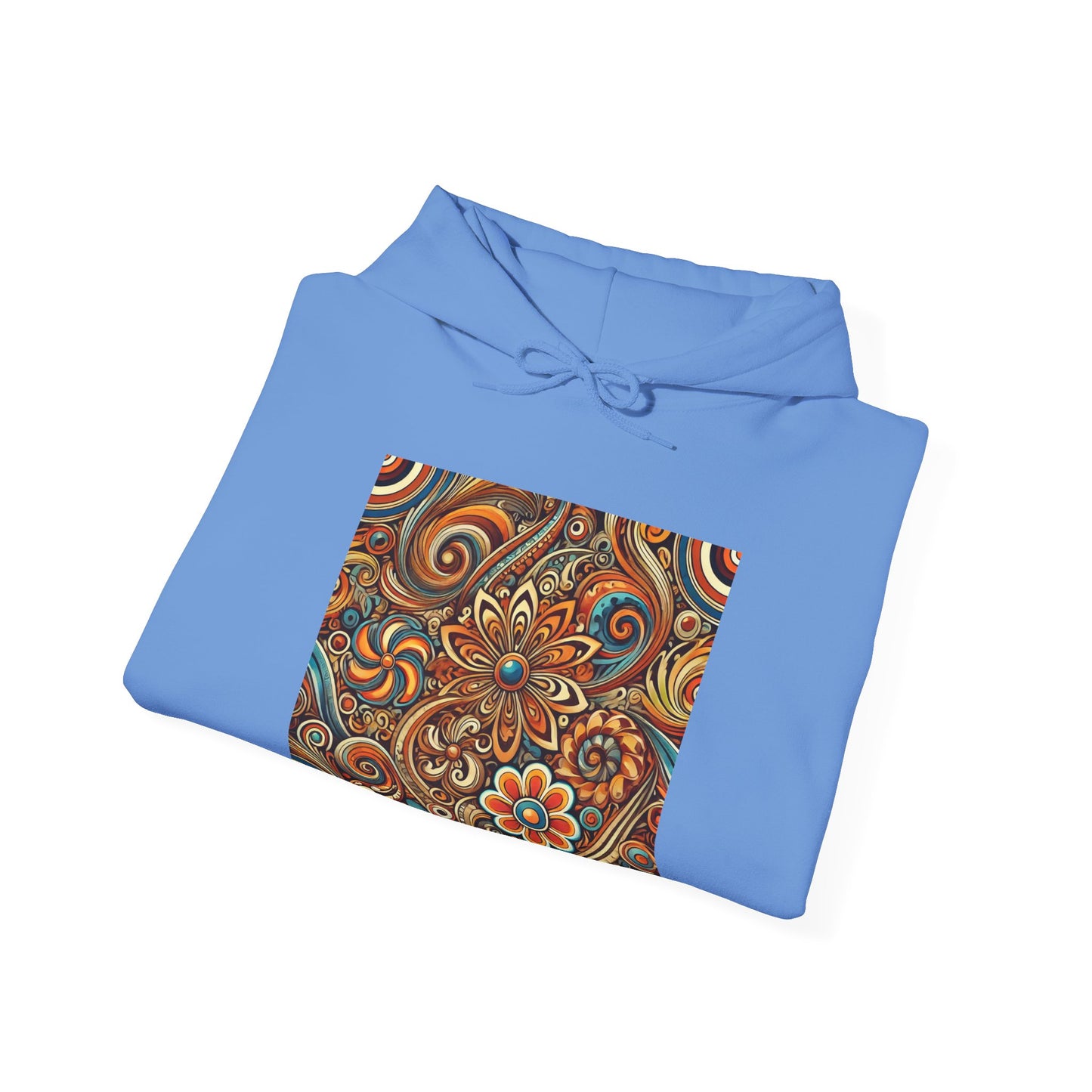 Ornate Abstract Floral Paisley Pattern Hoodie