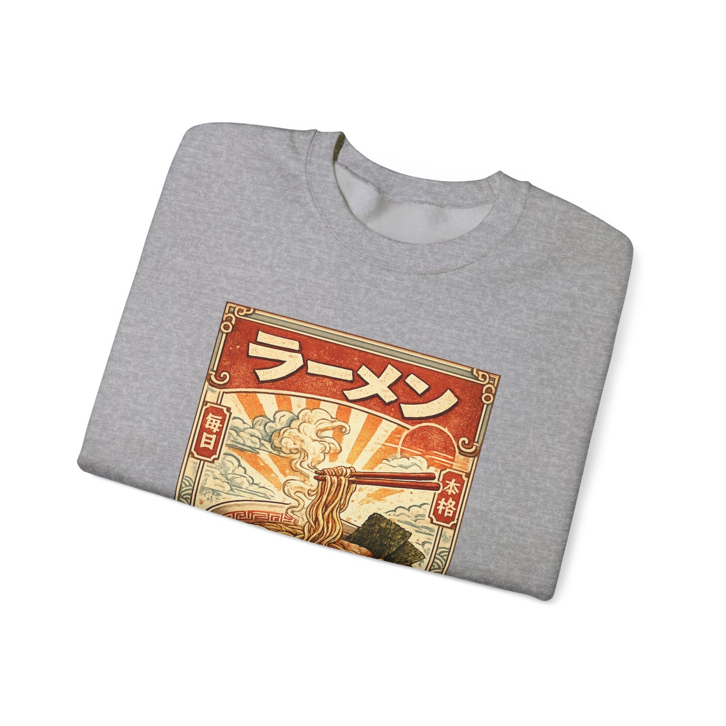 Vintage Ramen Bowl Illustration Sweatshirt
