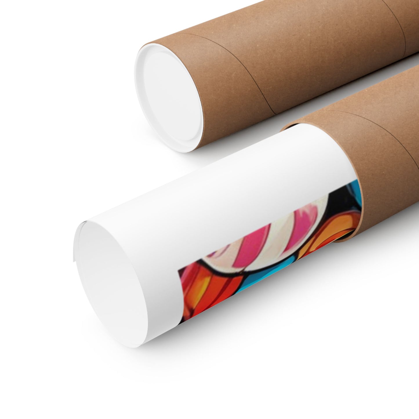 Colorful Candy and Lollipop Pattern Poster