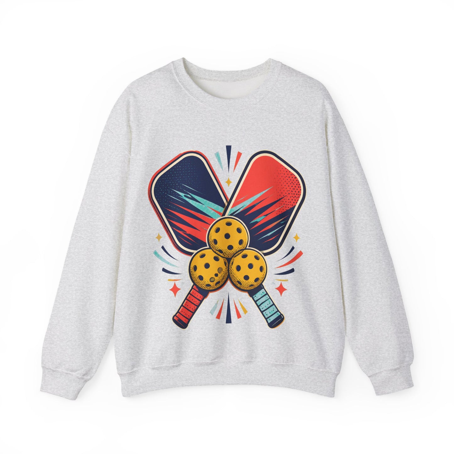 Retro Pickleball Paddles Recreational Sports Sweatshirt
