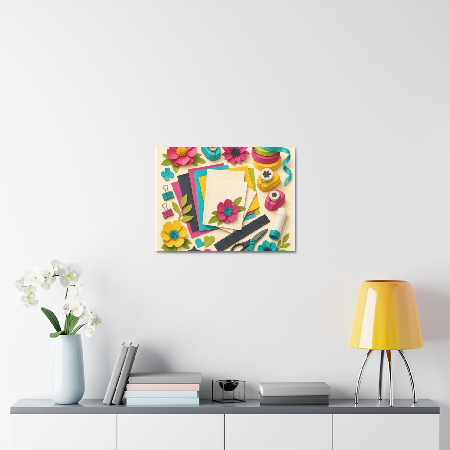 Bright Paper Crafting Hobby Canvas Art