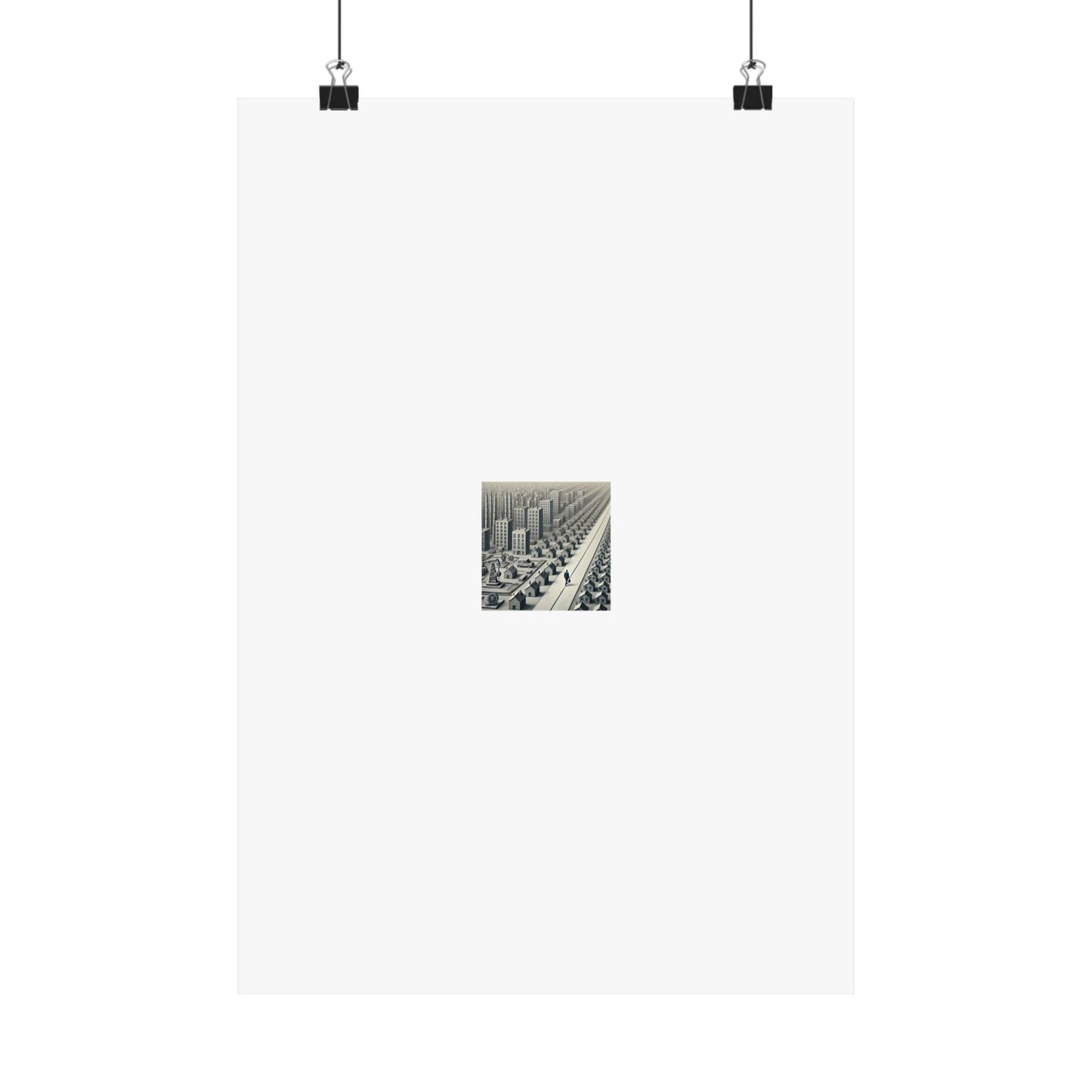 Monochrome Urban Factory Cityscape Poster Industrial Wall Art Gift