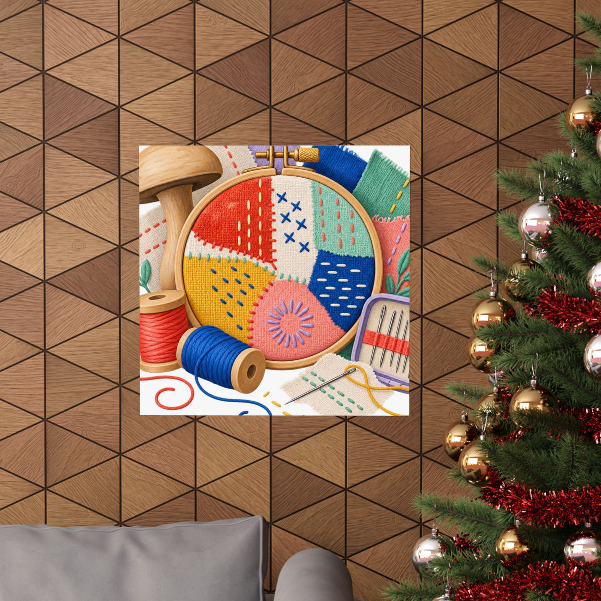 Colorful Visible Mending Workshop Poster
