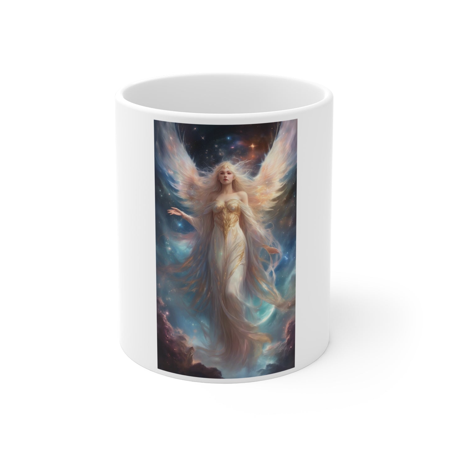 Celestial Winged Heroine Fantasy Portrait Coffee Mug
