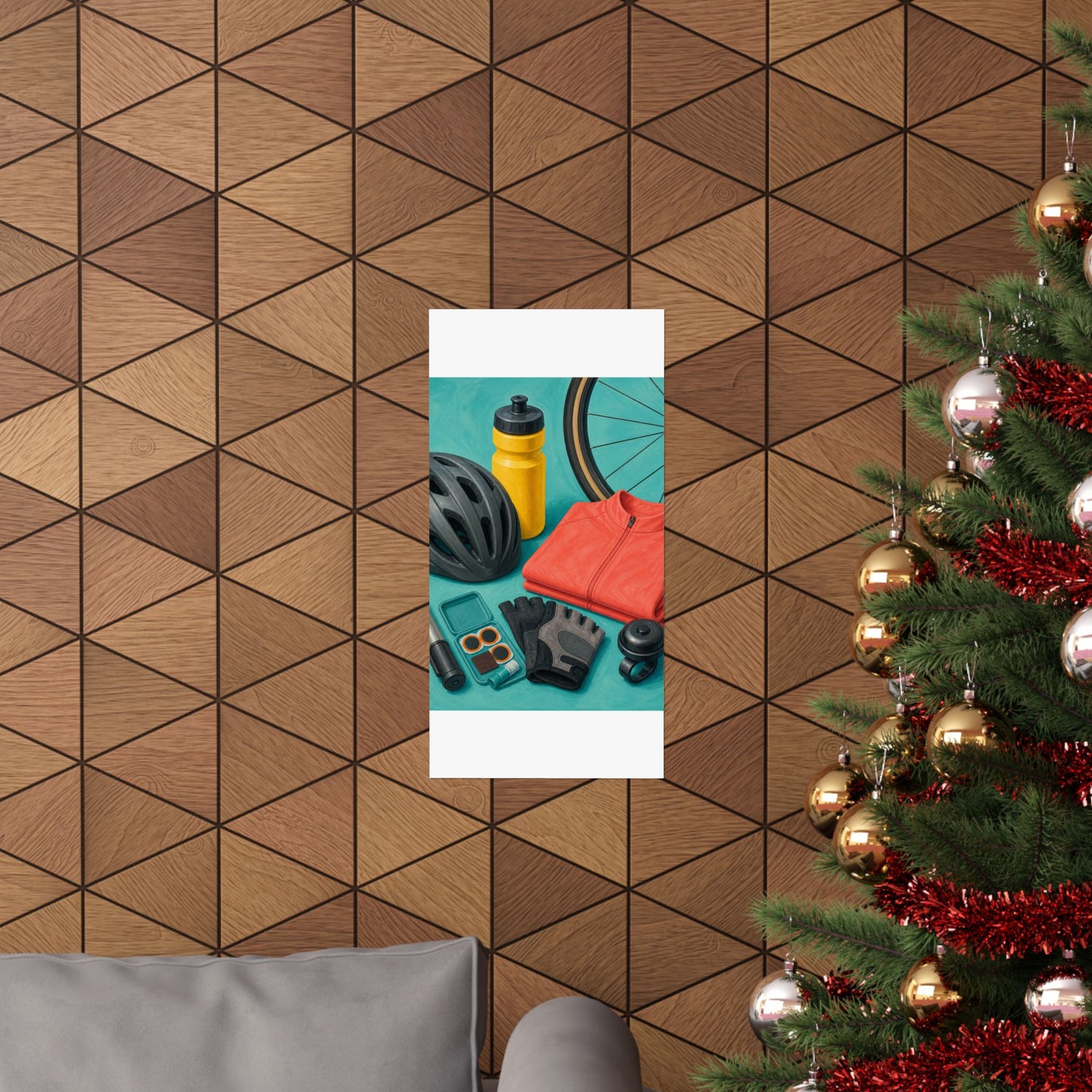 Colorful Cycling Gear Hobby Poster