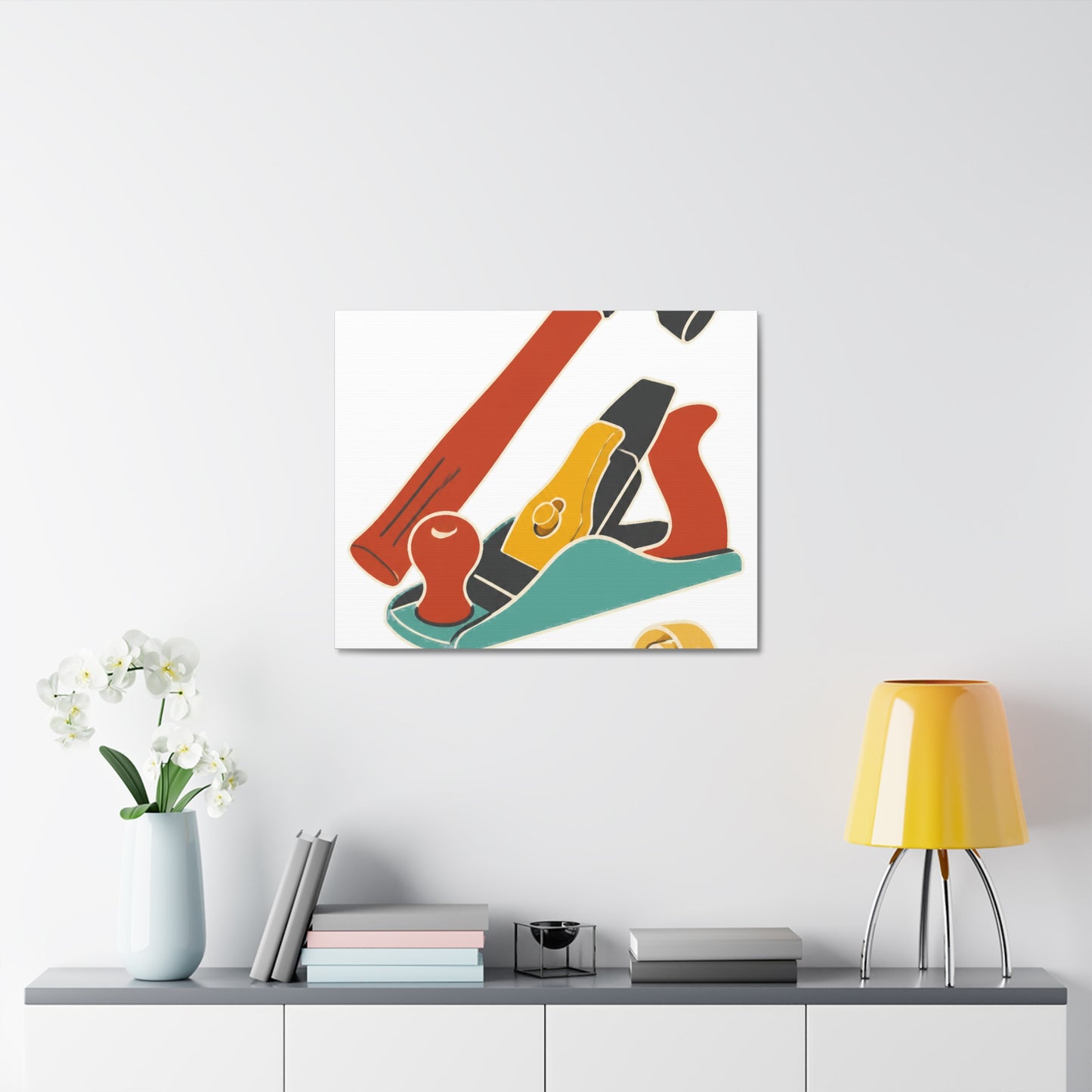 Carpenter Hammer Hand Plane Woodworking Canvas Art