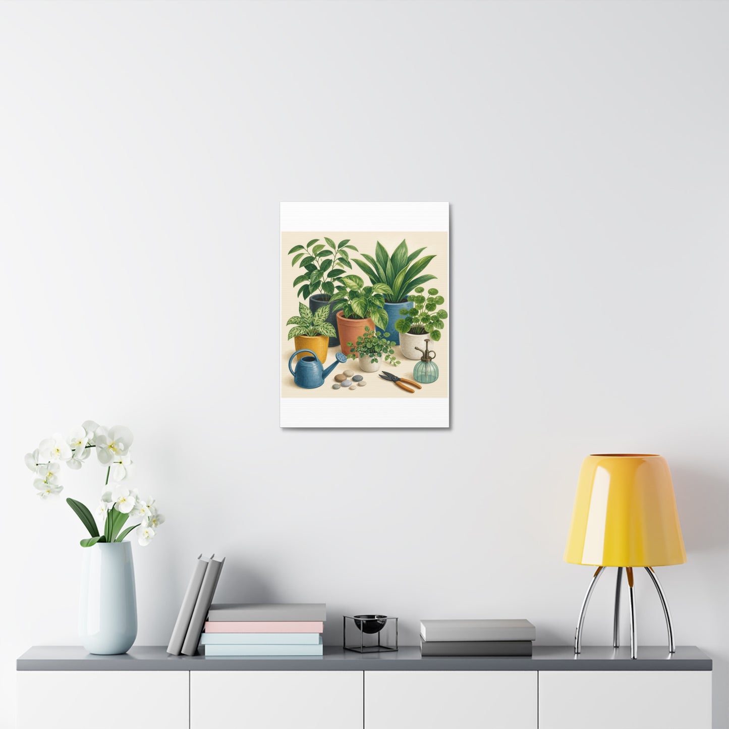 Calm Indoor Houseplant Collection Art Canvas Art