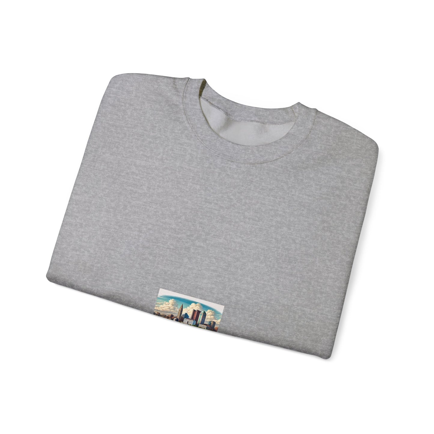 Rural River City Skyline Hometown Landscape Sweatshirt