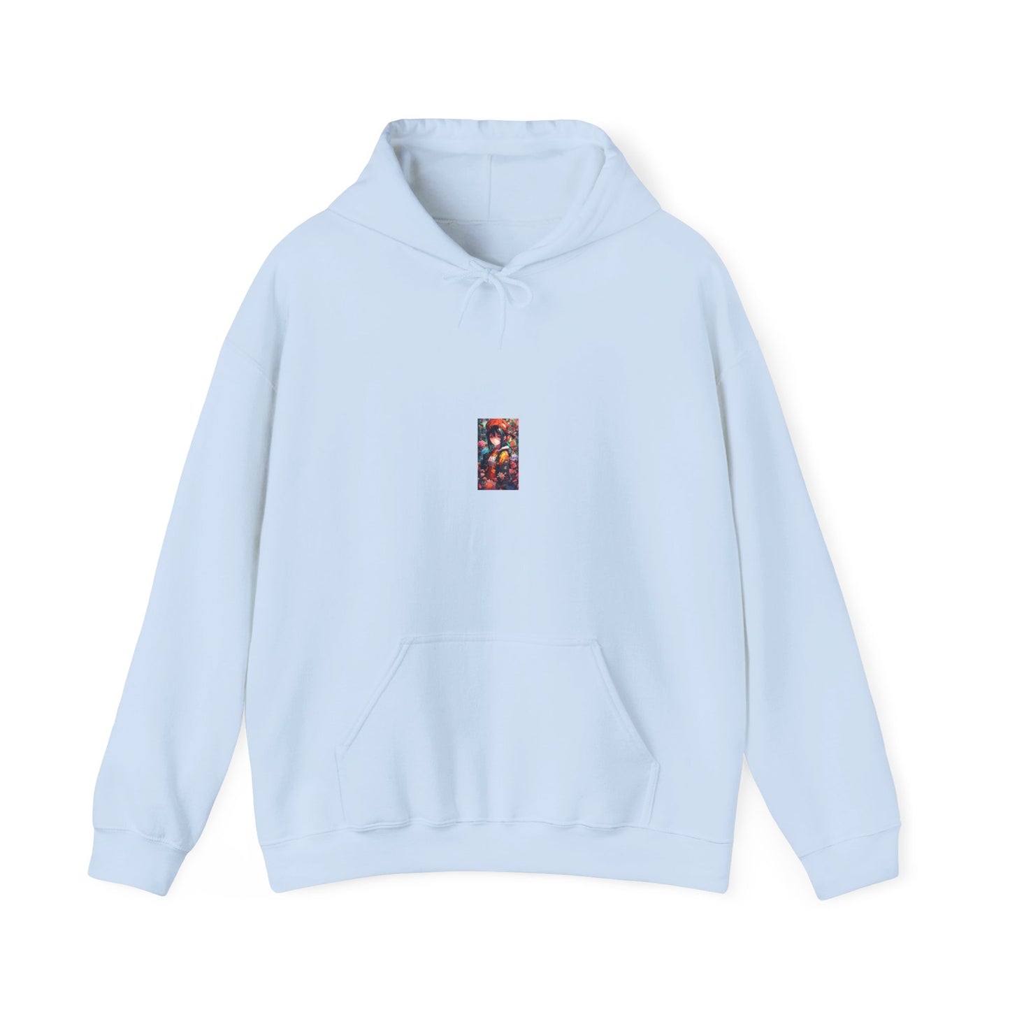 Anime Floral Forest Heroine Portrait Cozy Hoodie