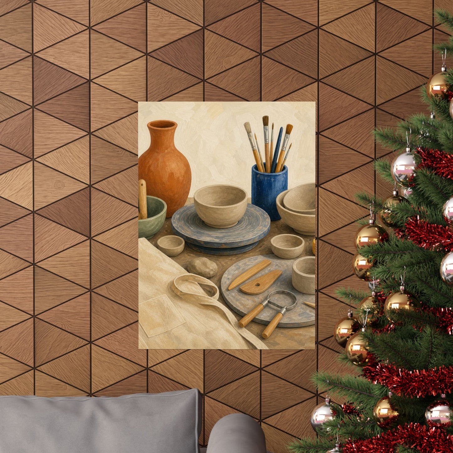 Colorful Pottery Studio Hobby Poster