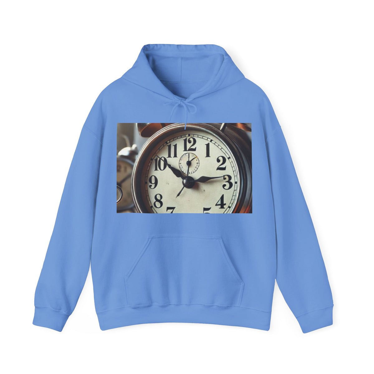 Vintage Alarm Clock Morning Routine Cozy Hoodie