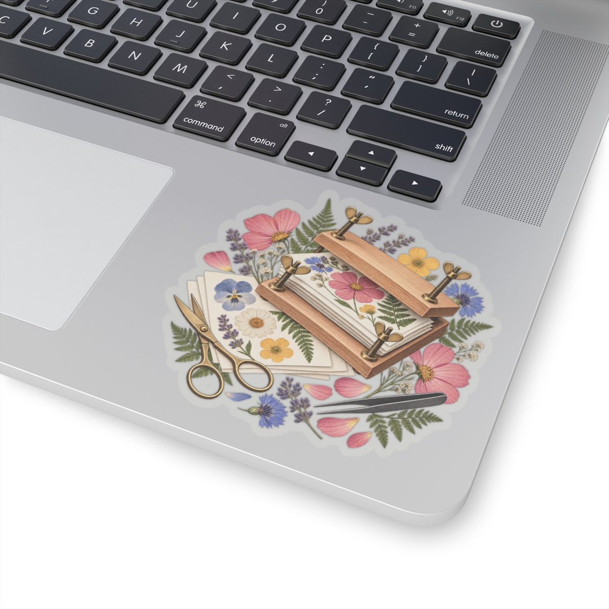 Botanical Flower Press Workshop Sticker