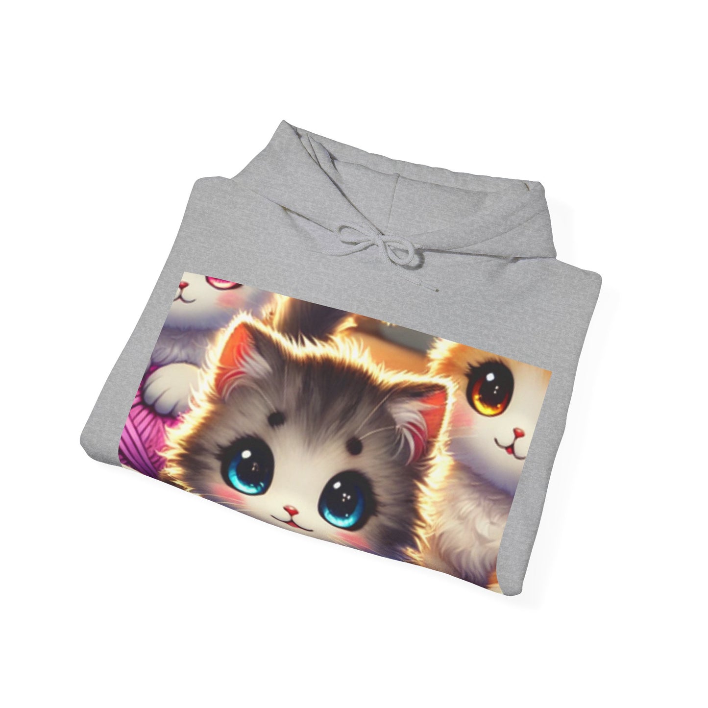 Cozy Yarn Kittens Cute Cat Lover Knitting Hoodie Gift for Crafters