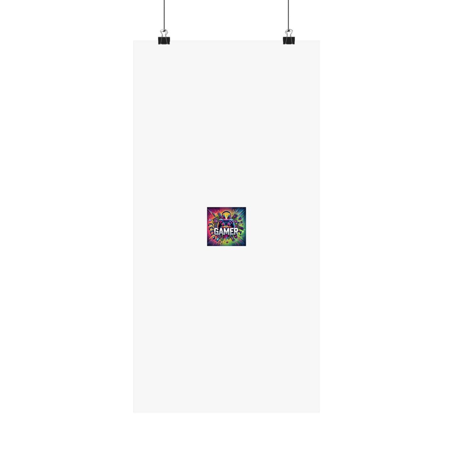 Neon Gamer Energy Retro Arcade Gaming Wall Art Poster
