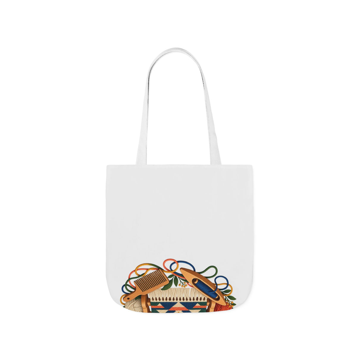 Geometric Hand Weaving Workshop Tote Bag