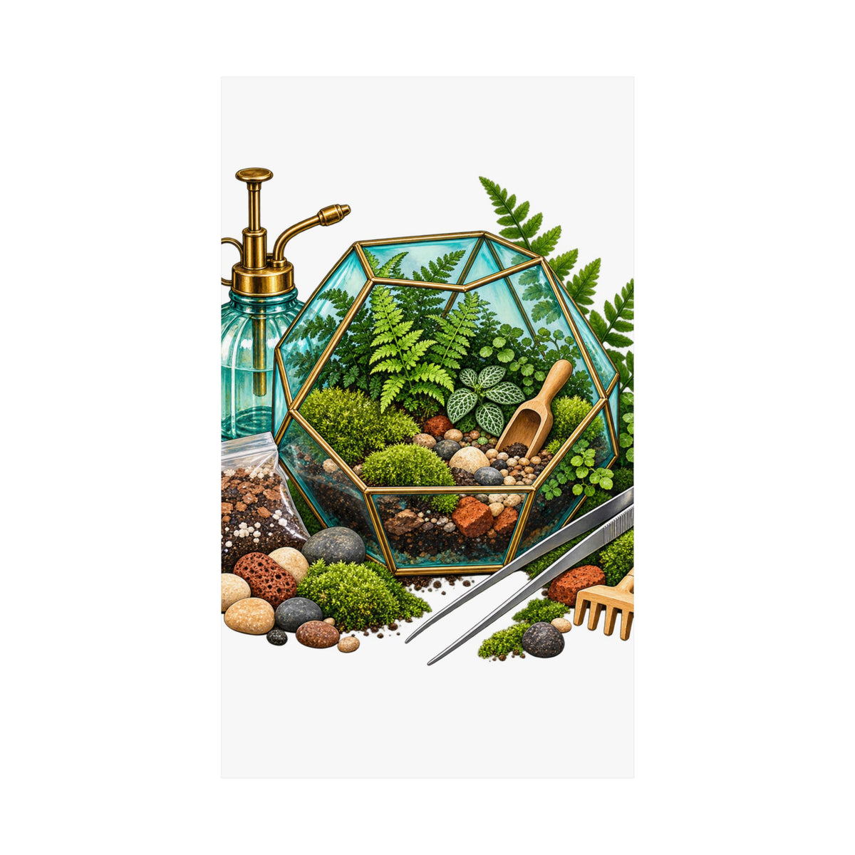 Fern Terrarium Building Workshop Poster