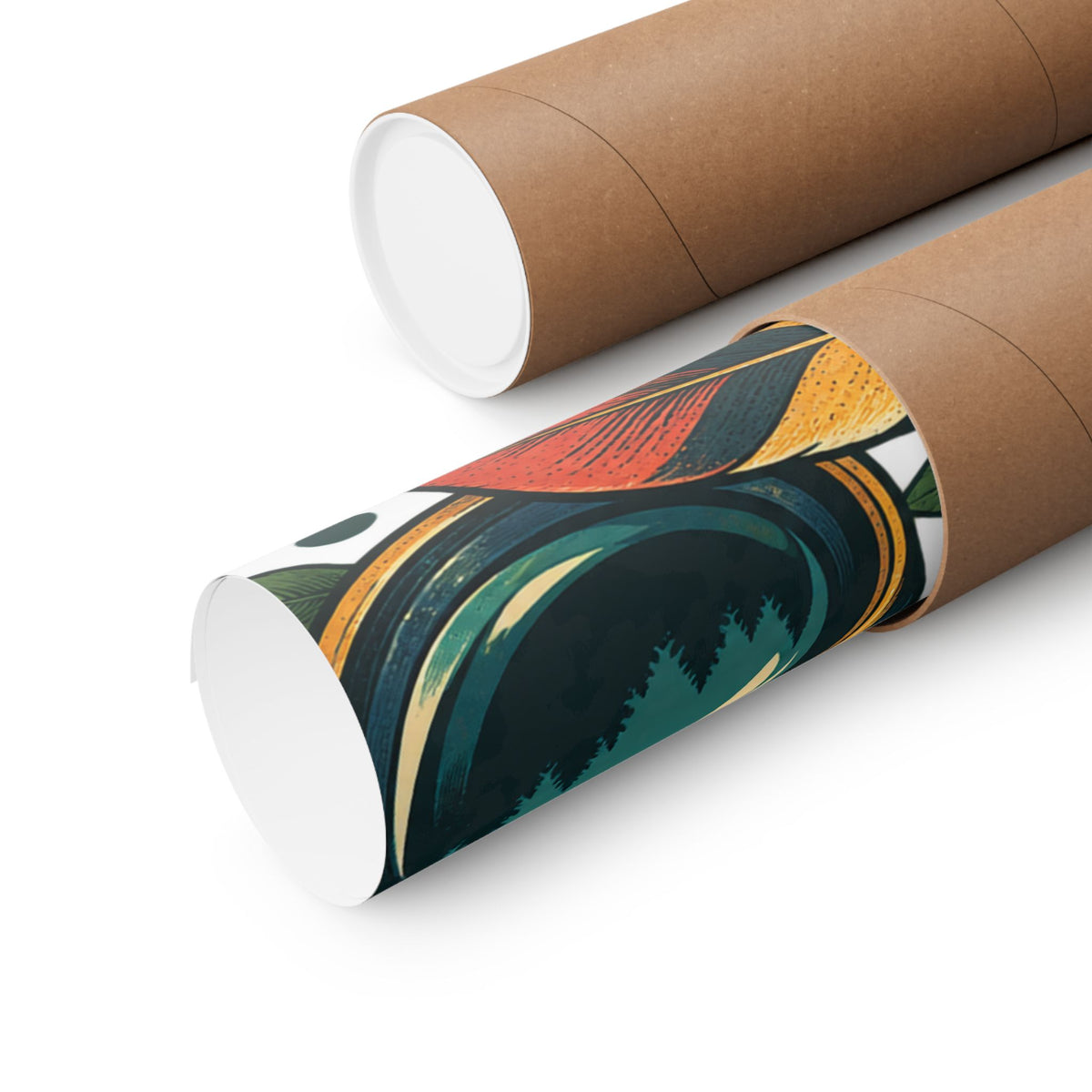 Retro Binoculars and Botanical Birdwatching Art Poster