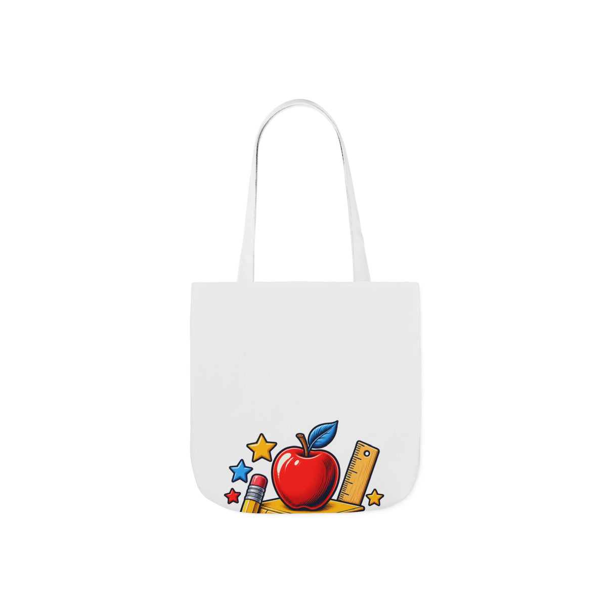 Retro School Books Apple Teacher Appreciation Tote Bag