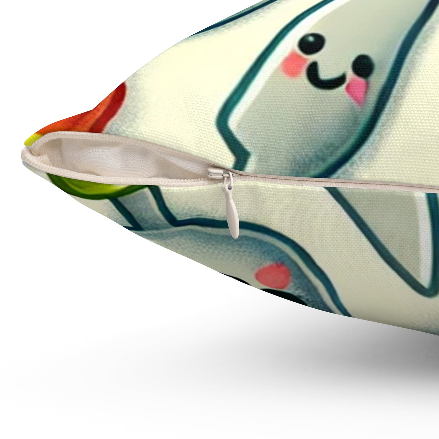Happy Kitchen Tableware Kawaii Decorative Pillow