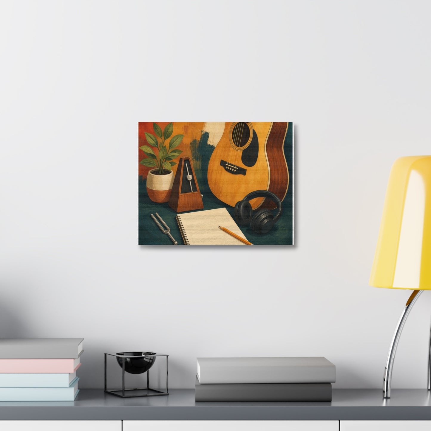 Warm Music Practice Hobby Canvas Art