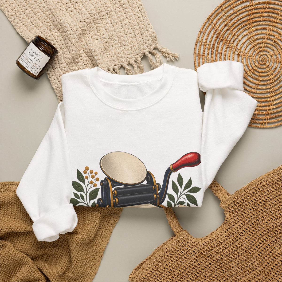 Botanical Letterpress Printshop Sweatshirt