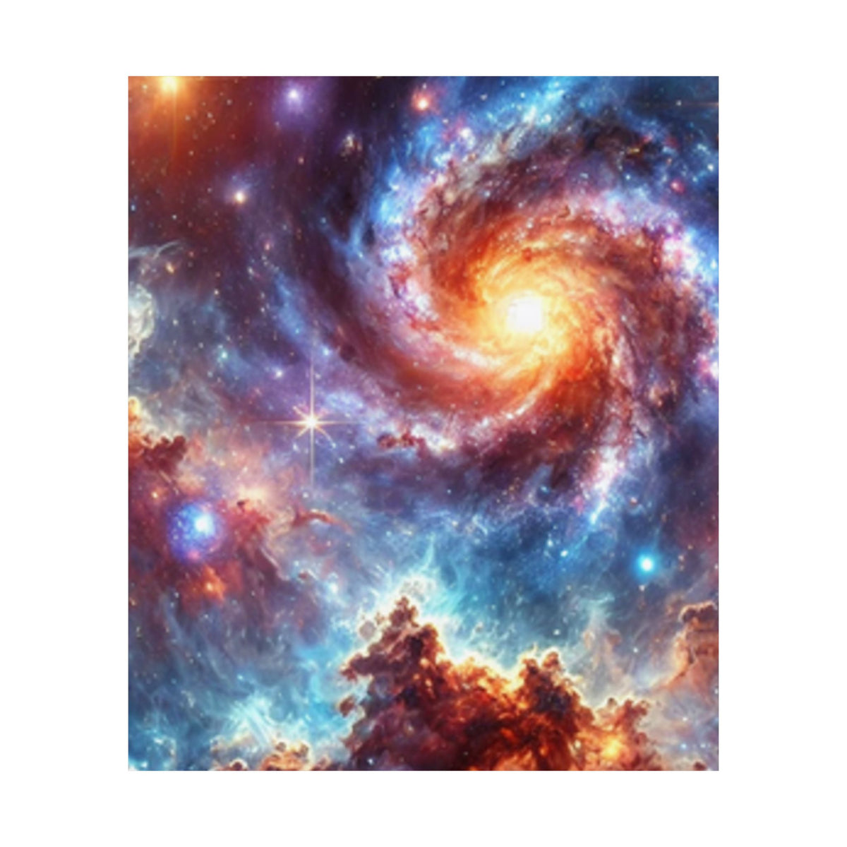 Galaxy Nebula Dreamscape Abstract Space Poster Wall Art Decor