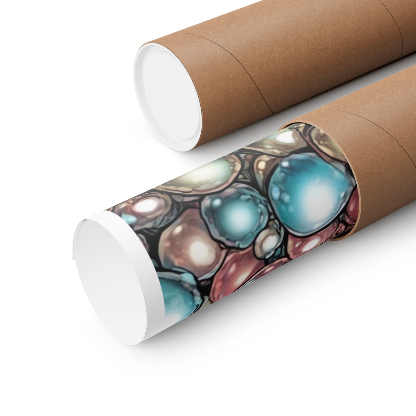 Rainbow Pearl Marble Abstract Gift Art Poster